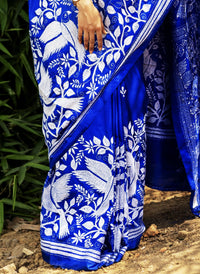 Blended Silk Kantha Saree