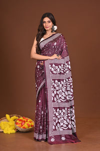 MANDAKRANTA BLENDED SILK KANTHA SAREE