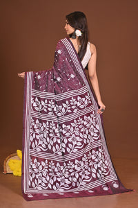 MANDAKRANTA BLENDED SILK KANTHA SAREE