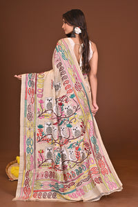 MANDIRA PURE SILK KANTHA SAREE