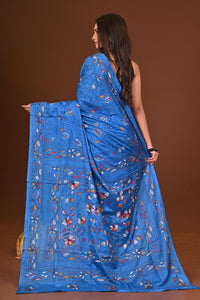 MEGHADUTI BLENDED SILK KANTHA SAREE