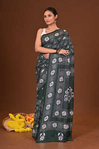 MRINALIKA BLENDED SILK KANTHA SAREE