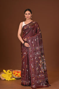 MRITTIKA BLENDED SILK KANTHA SAREE