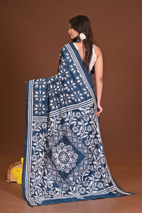 NEELANJALI BLENDED SILK KANTHA SAREE