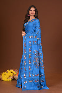 NEELPADMA BLENDED SILK KANTHA SAREE