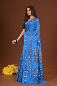 NEELPADMA BLENDED SILK KANTHA SAREE