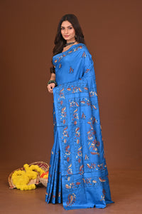 NEELPRABHA BLENDED SILK KANTHA SAREE