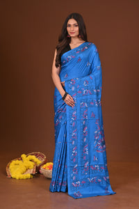 NILANJANA BLENDED SILK KANTHA SAREE