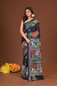 NISHITHNANDINI BLENDED SILK KANTHA SAREE