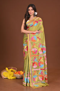 PATAPORI BLENDED SILK KANTHA SAREE