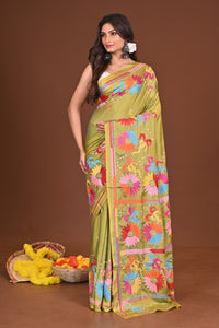 PATAPORI BLENDED SILK KANTHA SAREE