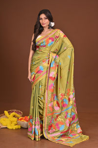 PATAPORI BLENDED SILK KANTHA SAREE