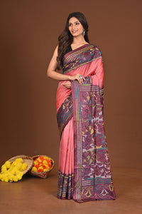 PRABHARANJAN BLENDED SILK KANTHA SAREE