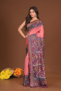PRABHARANJAN BLENDED SILK KANTHA SAREE