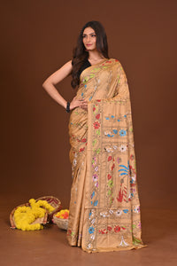 PRABHATI BLENDED SILK KANTHA SAREE