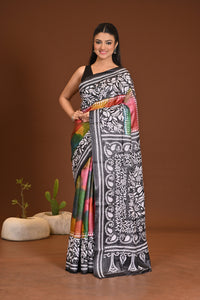 PURE SILK KANTHA SAREE