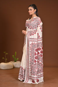 PURE SILK KANTHA SAREE