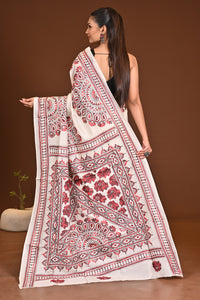 PURE SILK KANTHA SAREE