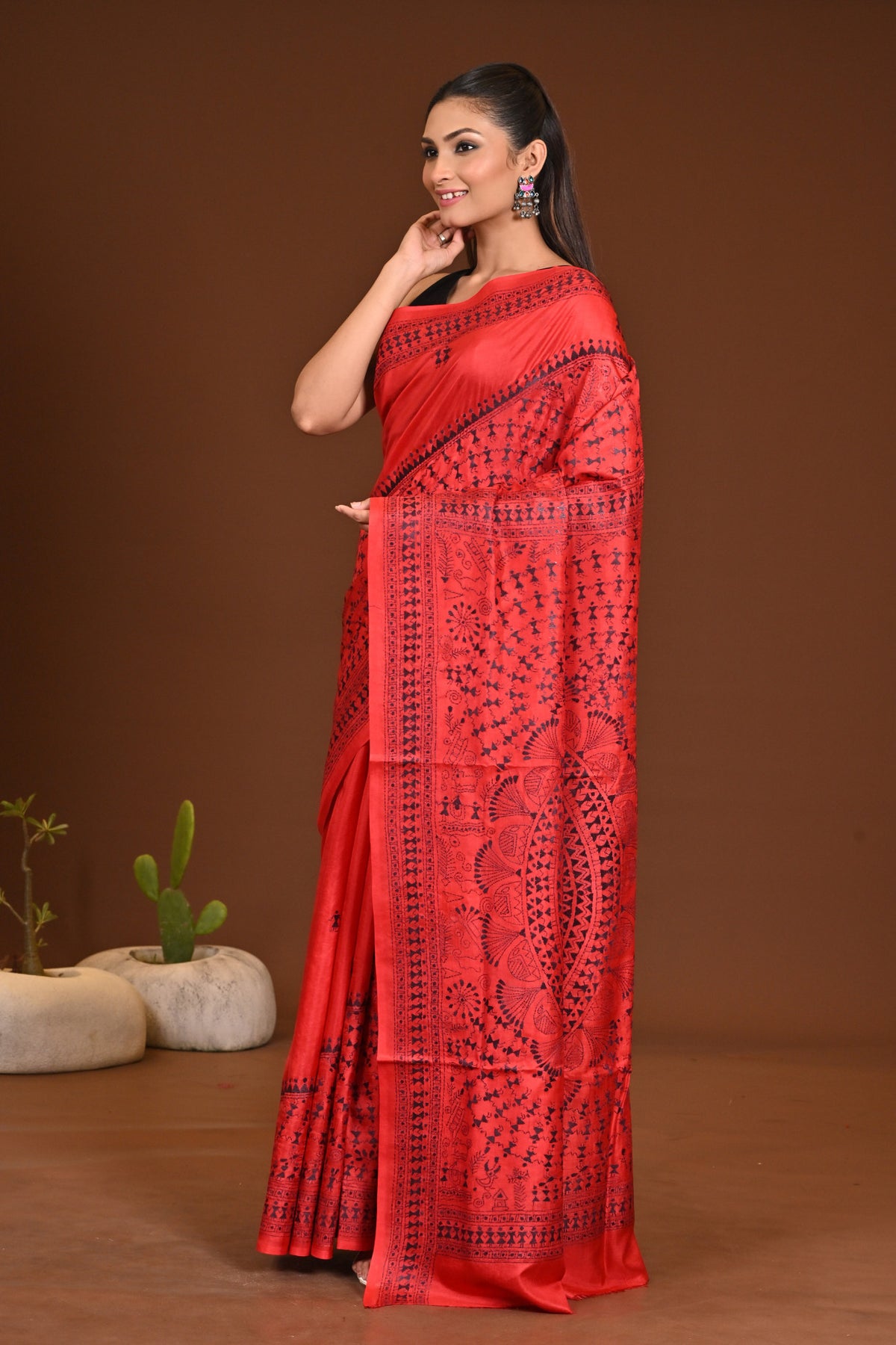 PURE SILK KANTHA SAREE