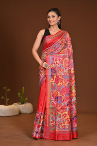 PURE SILK KANTHA SAREE