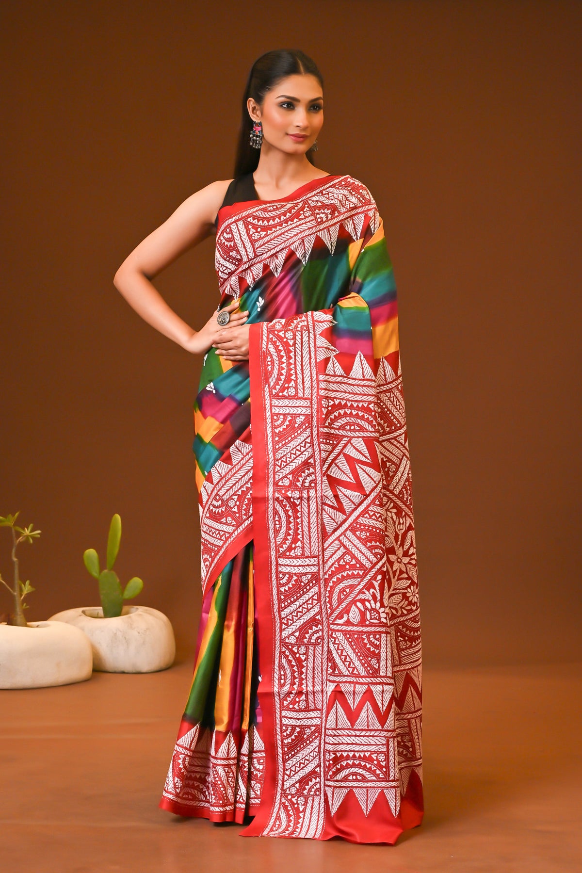PURE SILK KANTHA SAREE