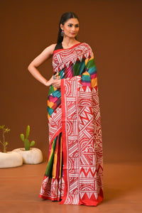 PURE SILK KANTHA SAREE