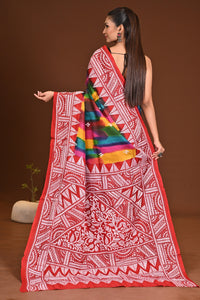 PURE SILK KANTHA SAREE