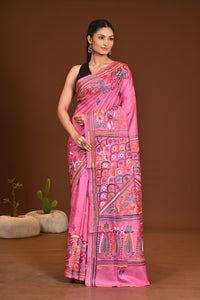 PURE SILK KANTHA SAREE