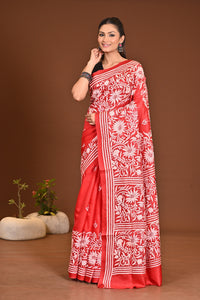 PURE SILK KANTHA SAREE