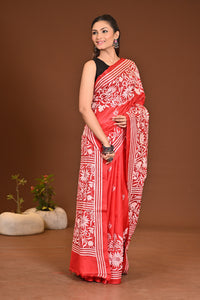 PURE SILK KANTHA SAREE