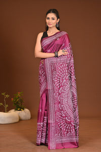 PURE SILK KANTHA SAREE