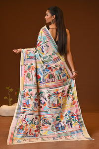 PURE SILK KANTHA SAREE