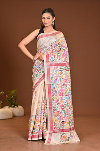 PURE SILK KANTHA SAREE