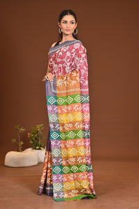 PURE SILK KANTHA SAREE