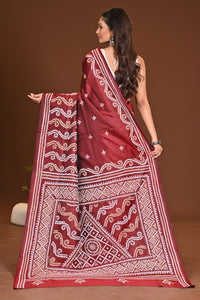 PURE SILK KANTHA SAREE