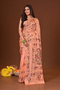 PUSHPITA BLENDED SILK KANTHA SAREE