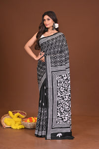 RAATKANYA BLENDED SILK KANTHA SAREE