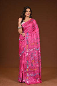 BLENDED SILK KANTHA SAREE