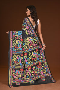 BLENDED SILK KANTHA SAREE