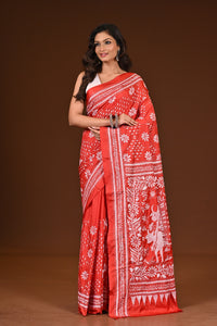BLENDED SILK KANTHA SAREE