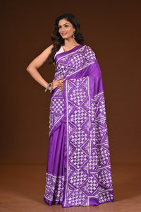 BLENDED SILK KANTHA SAREE