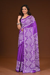 BLENDED SILK KANTHA SAREE