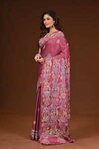 BLENDED SILK KANTHA SAREE