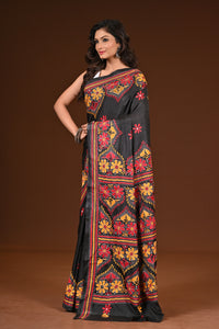 BLENDED SILK KANTHA SAREE