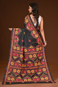 BLENDED SILK KANTHA SAREE