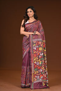 BLENDED SILK KANTHA SAREE