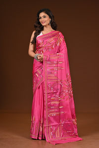 BLENDED SILK KANTHA SAREE