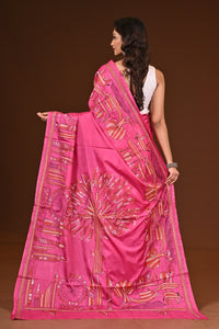 BLENDED SILK KANTHA SAREE