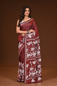 BLENDED SILK KANTHA SAREE