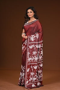 BLENDED SILK KANTHA SAREE